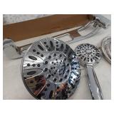 TotalSpa Hybrid Rainfall Showerhead With Adjustable Arm, Chrome, 2 Pack