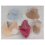 SanDiego Hat Company Lot of 5- 3 Visors and 2 Hats