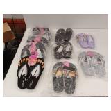 Pedi Couture Toe Design Mixed Sandals Collection, Lot of 10