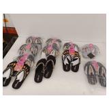 Pedi Couture Pedicure Flip Flops - Lot of 11