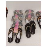 Pedi Couture Pedicure Flip Flops - Lot of 11