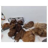 Lot of 11 Tony Brattin Wigs and 4 Triangle Pro Hairstyling Tools