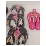 Pedi Couture Salon Flip Flops Lot of 10