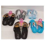 Pedi Couture Salon Sandals Lot of 5
