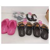 Pedi Couture Salon Flip Flops Lot of 5