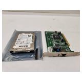 Dell 146GB SAS Hard Drive and PCI Network Card