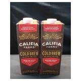 2 pk Califia Farms Cold Brew Black Coffee 32oz