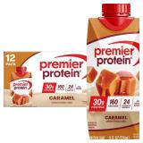 Premier Protein Nutritional Shake Caramel Non-Caffeinated: Keto Certified, Gluten-Free, 30g Protein, 11 fl oz/12pk