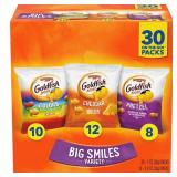 Goldfish Crackers Big Smiles Variety Pack with Cheddar, Colors and Pretzels Snack Packs - 29oz/30ct