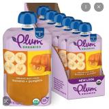 Plum Organics Stage 2 Baby Food Banana Pumpkin 6 pk