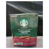 Starbucks Cinnamon Dolce  Hot or Iced Coffee  Flavored K-Cup Coffee Pods  22 Count
