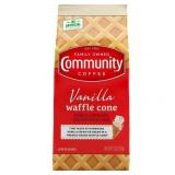 Community Coffee Vanilla Waffle Cone 11 oz Ground Coffee