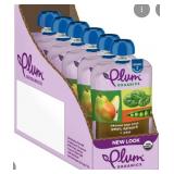 6 pk Plum Organics Stage 2 Baby Food Pear/Pea/Spinach Pouches