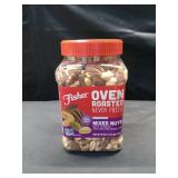 Fisher Snack Oven Roasted Never Fried Mixed Nuts with Peanuts, 24 Ounces, Peanuts, Almonds, Cashews, Pistachios, Pecans, Made With Sea Salt, Non-GMO, No Oils, Artificial Ingredients or Preservatives