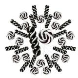 32 Pack Black Swirl Twisty Lollipops Suckers Bulk (16 Swirls + 16 Twists), Halloween Treats Candy Lollipops Individually Wrapped, Blackberry Suckers Lollipops for Birthday