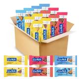 LUNA Bar - Variety Pack - 6 Flavors - Gluten Free Snack Bars - Non-GMO - Protein Bars - Made with Organic Oats (12 Pack)
