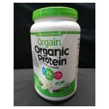 ORGAIN VANILLA BEAN PLANT BASED PROTEIN POWDER 32.4 OZ