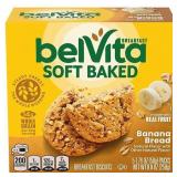 BELVITA SOFT BAKED BREAKFAST BISCUITS, BANANA BREAD 5 PACKS