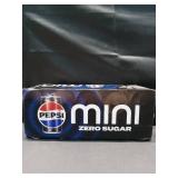 Pepsi Cola Zero Sugar Soda Pop  7.5 fl oz  10 Pack Mini Cans