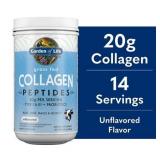 Garden of Life Grass Fed Collagen Peptides Powder Unflavored  20g Collagen per Serving  Supports Hair  Skin  Nails & Joints  28 Servings  Non-GMO  Gluten Free