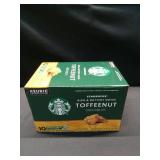 Starbucks K-Cup Coffee Pods  Toffeenut Flavored Coffee  Naturally Flavored  100% Arabica  1 box (10 pods)