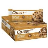 QUEST PROTEIN BAR CHOCOLATE CHIP COOKIE DOUGH 12 BARS