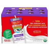 HORIZON LOWFAT VANILLA MILK 12-8 OZ CARTONS