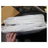 VitalCozy 2 Pcs Chicken Coop Cover Waterproof 11.5 x 6.6 ft Chicken Run Cover Coop Tarp Accessories for Winter with 50 Pcs Ball Bungees Cords for Outdoor (White)