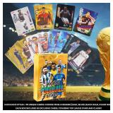 2026 Soccer Trading Cards | 55 Unique Collectible Cards per Box | Premium Paper, for Soccer Fans of All Ages, Ideal for Collecting & Trading (Non-Original) (Black)