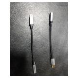 TIPSEAN USB C to 3.5mm Headphone Jack Adapter(2 Pack), USB-C to Aux Audio Dongle Cable for iPhone 17 Pro Max/17 Pro, 16/15 Pro Max, 16/15 Pro, Galaxy S23-S21 Ultra, Pixel, iPad Pro, MacBook (Black)