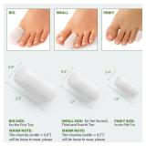 Gel Pinky Toe Sleeves Toe Protectors - Bukihome 8 Pack Silicone Toe Caps with Aloe Vera Extract - Toe Protections Cushions for Women & Men - Protect Corns, Blister