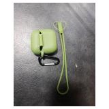 Meliya for AirPods 4 Case Cover 2024 with Lanyard & Keychain, Soft Silicone Protective Case for Apple AirPods 4th Generation, Full Protection, Support Wireless Charging (Green)