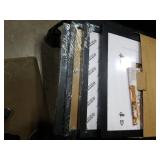 Egofine 11x14 Picture Frames Set of 4, Made of Solid Wood Covered by Plexiglass 5x7 and 8x10 with Mat or 11x14 without Mat, for Table Top Display and Wall Mounting Photo Frame Black