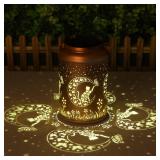 Mothers Day Gifts for Mom Grandma - Birthday Gifts for Women, 2 Pack Cat Solar Lights Outdoor Waterproof, Decoration Outside for Outdoor, Yard, Garden Decor Solar Lantern