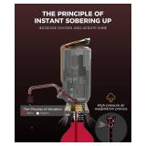 Newise Luxurious 3-in-1 Electric Wine Aerator, Dispenser & Vacuum Pump - Wine Preservation System - Gifts for Women Wife Men Husband(Black/Gold)