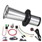 Ooga Horn 12V Kit, Antique Classic Car Hot Rod Aooga Ahooga Horn with Wire and Button, Banhao OOGA Air klaxon Vintage Old Style School for Truck Golf Cart Car