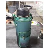 DYSANKY Insulated Water Bottle | Thickened Stainless Steel Vacuum Metal | Portable Sports Water Jug for Gym and Hiking with Straw, Carrier Bag, Handle Strap | BPA-Free 40 oz