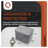 Quadro Essentials Jewelry Organizer & Travel Watch Case - Men