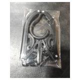 12Pcs Portable Travel Hangers for Cruise Ship Essentials 2026 with 24 Clips, Plastic Folding Foldable Hangers Clothes Drying Rack Travel Accessories for Suitcase, RV, Camping, Road Trip (Black)