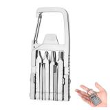 Mini Multi Tool Self - 12 in 1 Portable Keychain Mini tool, Multi Tool Jaw Breaker Mini Tool With Needle Nose Pliers Bottle Opener Phone Holder Screwdriver Carabiner For for Outdoors Camping