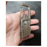 Mini Multi Tool Self - 12 in 1 Portable Keychain Mini tool, Multi Tool Jaw Breaker Mini Tool With Needle Nose Pliers Bottle Opener Phone Holder Screwdriver Carabiner For for Outdoors Camping