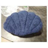 Lfsaaj Navy Seashell Throw Pillows, Shell Shaped Throw Pillows, 13 Inch Soft Home Decorative Pillow Plush Cushion for Bed Couch Living Sofa Room Decor Accent Throw Pillow