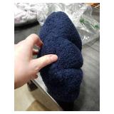 Lfsaaj Navy Seashell Throw Pillows, Shell Shaped Throw Pillows, 13 Inch Soft Home Decorative Pillow Plush Cushion for Bed Couch Living Sofa Room Decor Accent Throw Pillow