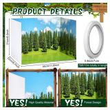 Trandraft 1 Pcs Diorama Kit Habitat Project Supplies with Double Sided Tapes Diorama Box for Display Dollhouse Room, 11.8 x 8.7 x 8.3 Inch (Jungle Style)