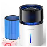 3L Mist-Free Evaporative Humidifier for Bedroom, Top Fill Humidifier Work with Tap Water, Touch Control,USB Powered, Sleep Mode, Night Light,1-8H Timer, Easy-Clean Design for Home Office