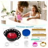 Freestanding Tub Drain Rough-in Kit, Bathtub Drain Kit with PVC Adapter & Brass Tail Pipes,Free Standing Tub Drain Kit, Suitable for All Freestanding Bathtub, Floor-Mounted, and Copper Bathtubs