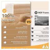 Egofine 9x12 Picture Frames Set of 4, Made of Solid Wood Covered by Plexiglass 5x7 and 6x8 with Mat or 9x12 without Mat, for Table Top Display and Wall Mounting Photo Frame White