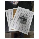 Egofine 9x12 Picture Frames Set of 4, Made of Solid Wood Covered by Plexiglass 5x7 and 6x8 with Mat or 9x12 without Mat, for Table Top Display and Wall Mounting Photo Frame White