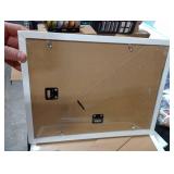 Egofine 9x12 Picture Frames Set of 4, Made of Solid Wood Covered by Plexiglass 5x7 and 6x8 with Mat or 9x12 without Mat, for Table Top Display and Wall Mounting Photo Frame White