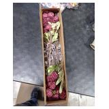 Burgundy Pompon Mum Artificial Flowers with Eucalyptus 10 Bundles Fake Silk Flowers for Vase , 21 Long Stems for Christmas Table Centerpieces, Winter Floral Arrangements & Rustic Home Decor